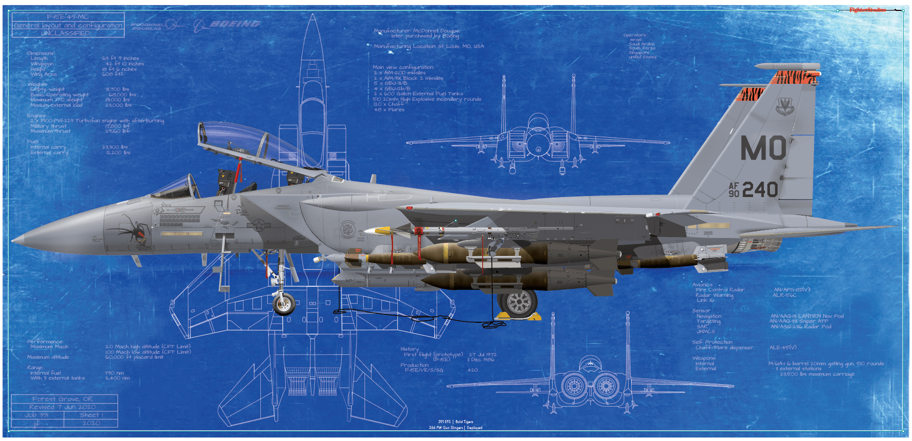 F-15E Strike Eagle, Black Widow, 391FS 